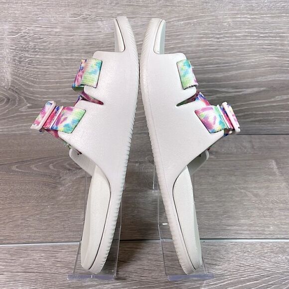 Chaco Chillos Gray Taupe Pastel Tie Dye Women’s Size 6 Slide Slip On Sandals - Picture 9 of 12